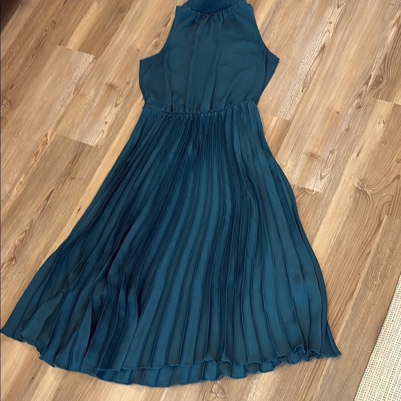 Banana Republic Teal Blue Sleeveless Halter Sundress - Picture 5 of 11